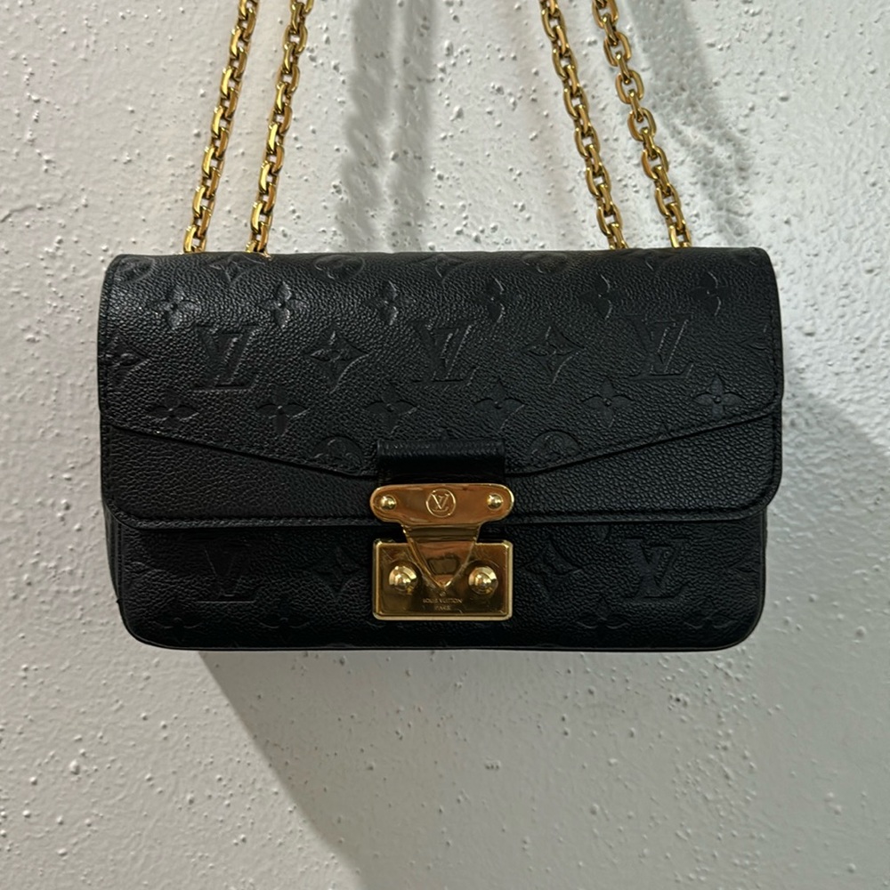Louis Vuitton Marceau Empreinte Black Leather.